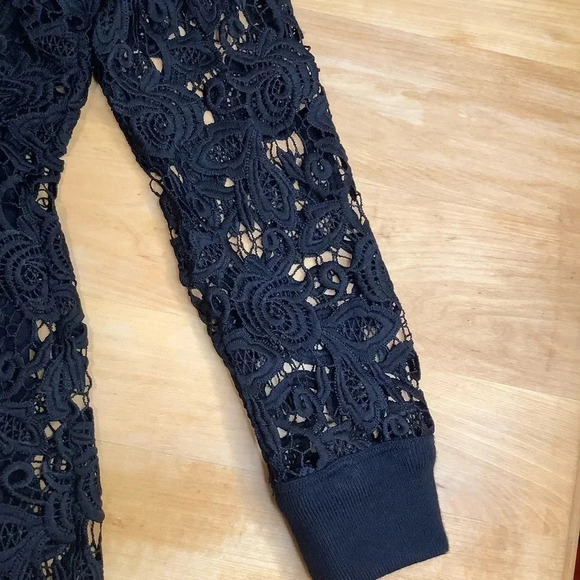 WILFRED Black Floral Lace Cocktail Dress Size XS - Picture 9 of 13